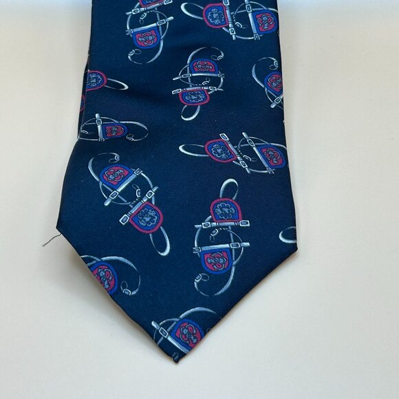 Graves Cox & Company Lexington KY Silk Tie - Equestrian Inspired Design - Picture 1 of 3